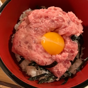 超簡単、ネギトロ丼